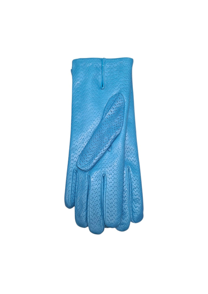 "Fiorella" - Guanti donna in pelle di agnello effetto cinghialato foderati in cashmere