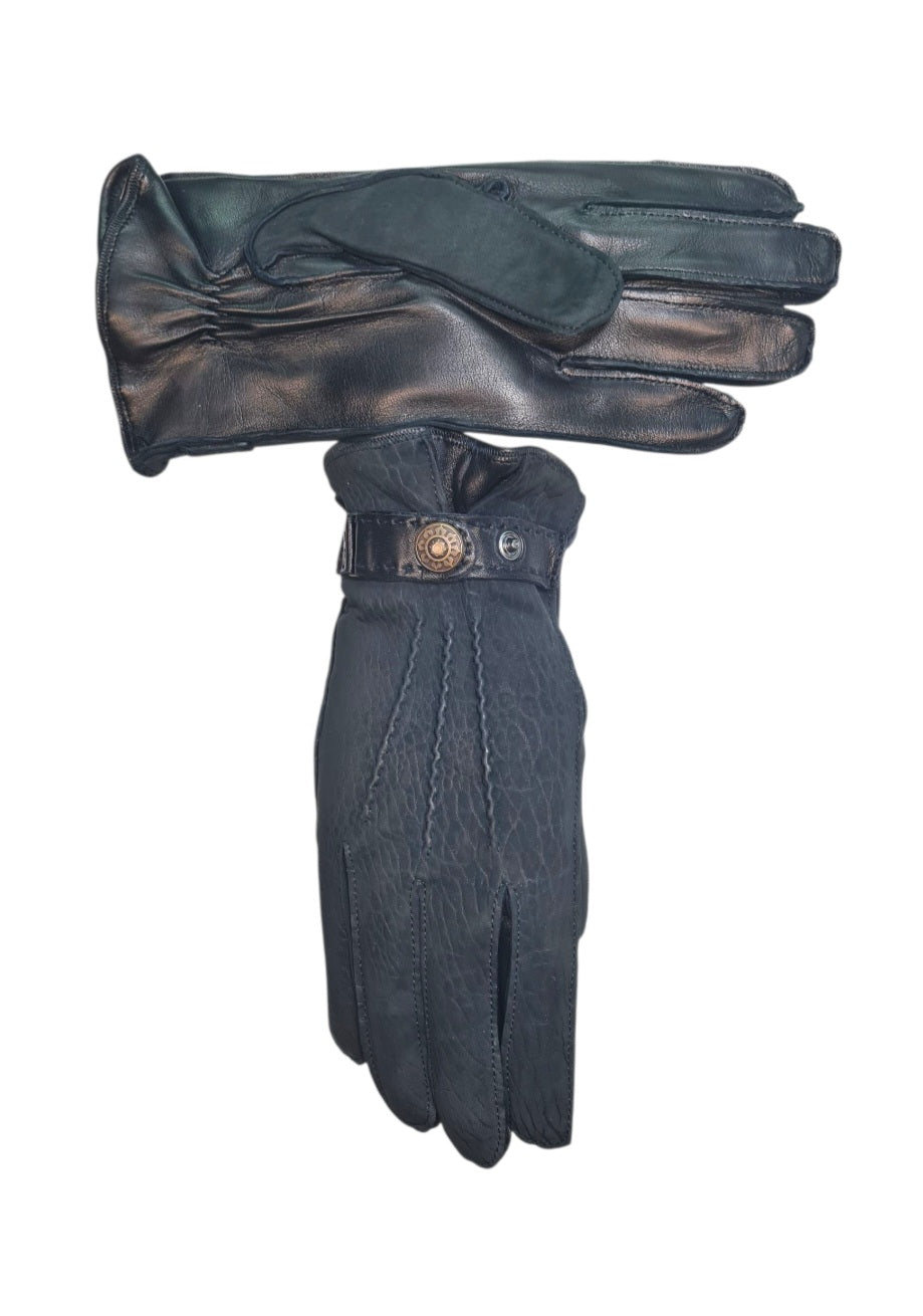 "Vittorio"- Guanti in vera pelle uomo foderati in cashmere