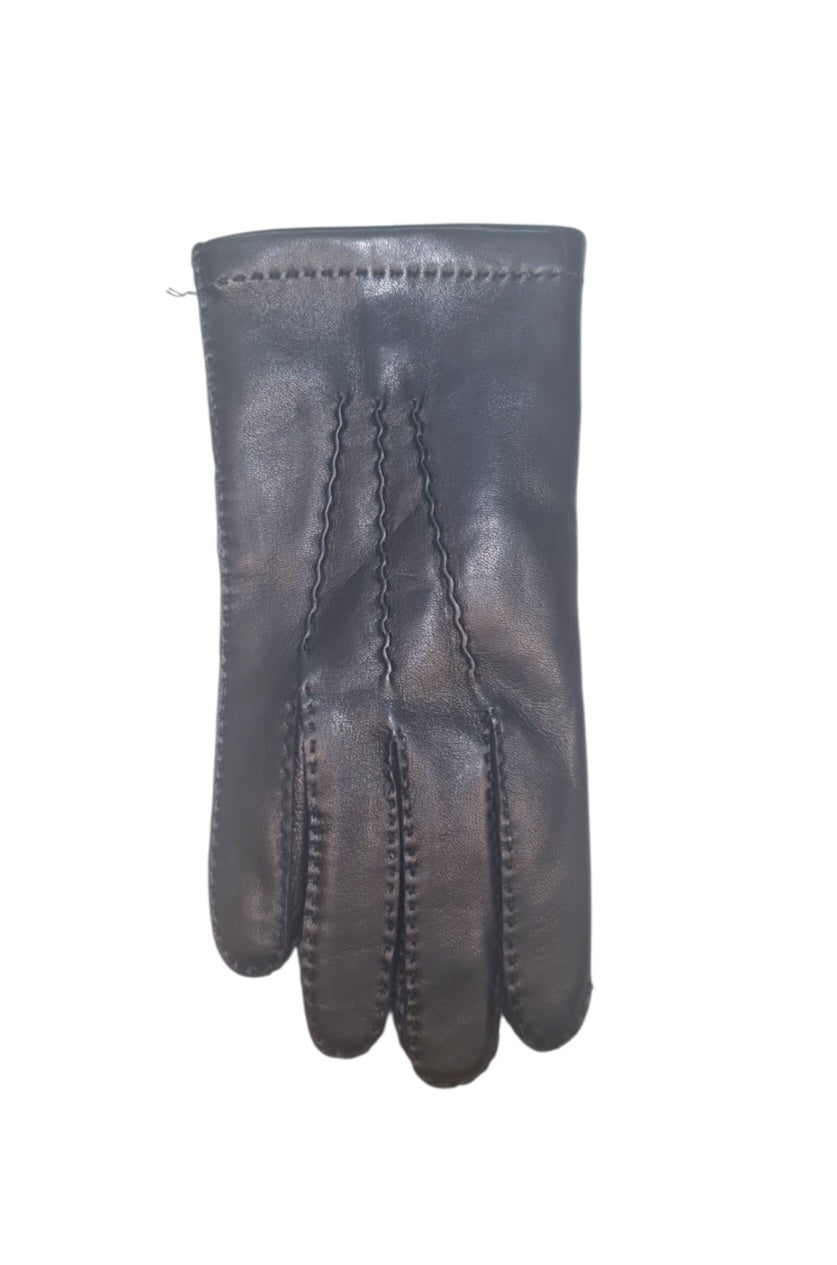 "Nino"- Guanti in pelle uomo cuciti a mano foderati in cashmere