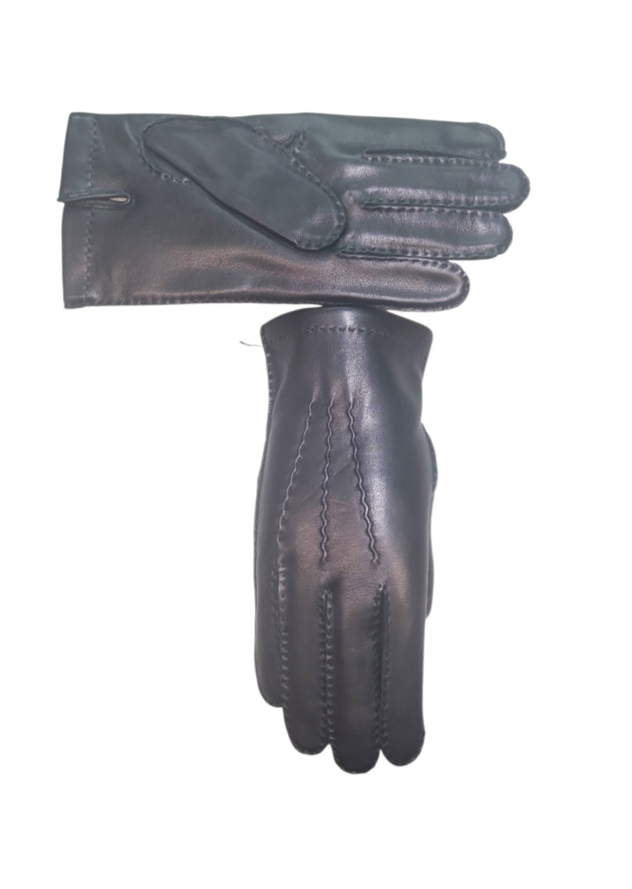 "Nino"- Guanti in pelle uomo cuciti a mano foderati in cashmere