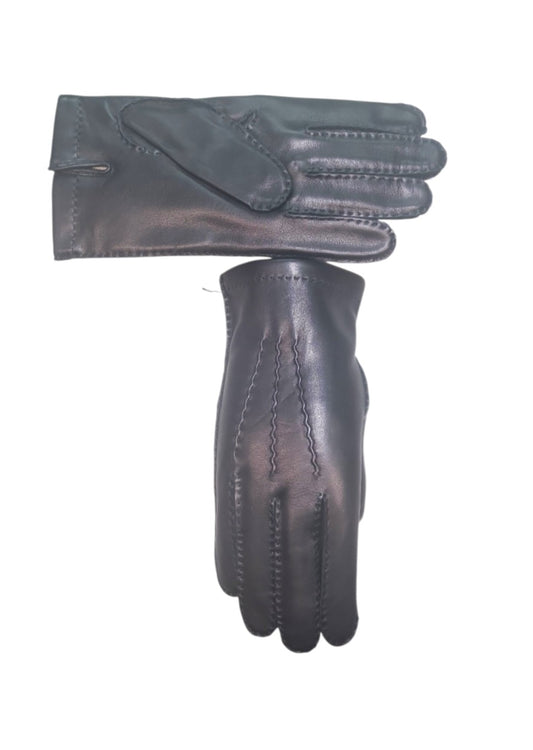"Nino"- Guanti in pelle uomo cuciti a mano foderati in cashmere