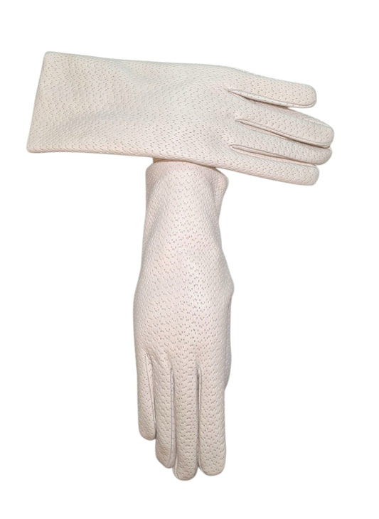 "Fiorella" - Guanti donna in pelle di agnello effetto cinghialato foderati in cashmere