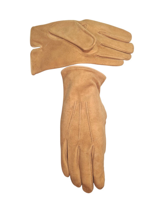 "Giulio"- Guanti uomo in pelle scamosciata foderati in cashmere