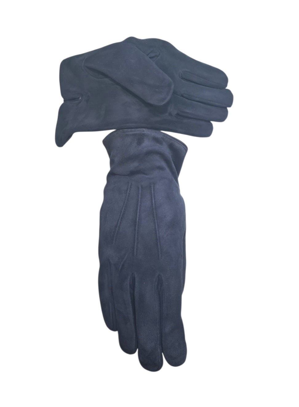 "Giulio"- Guanti uomo in pelle scamosciata foderati in cashmere