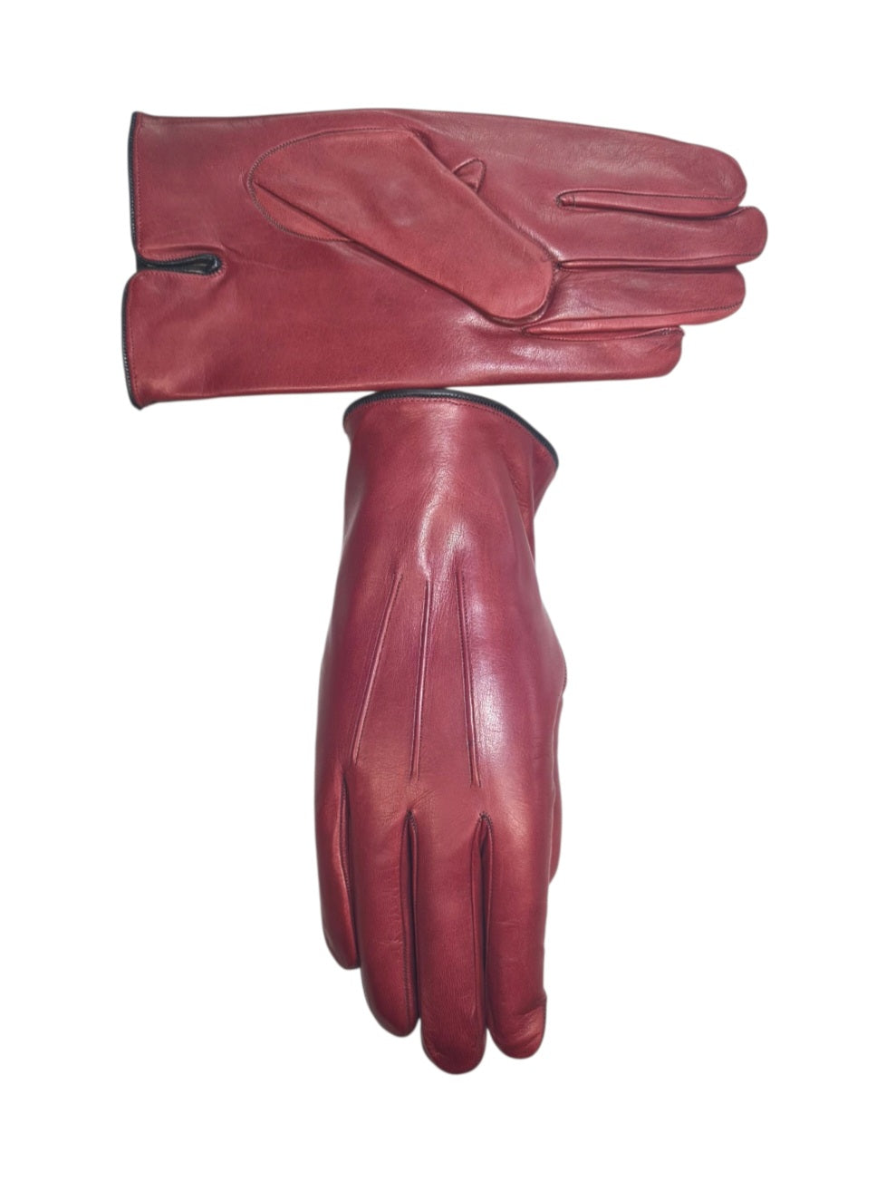 "Emilio"- Guanti uomo in pelle foderati in cashmere