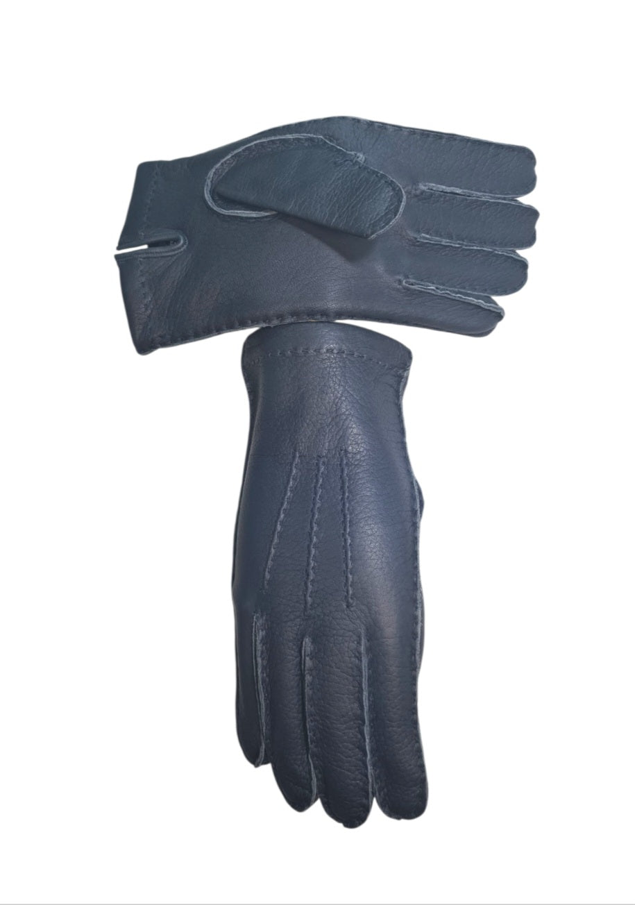 "Marco"- Guanti uomo in vera pelle di cervo foderati in cashmere