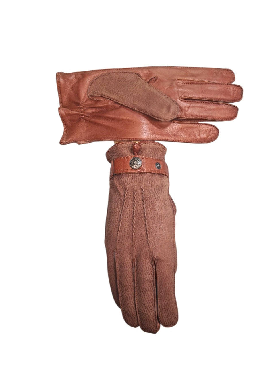 "Vittorio"-  Guanti in vera pelle uomo foderati in cashmere
