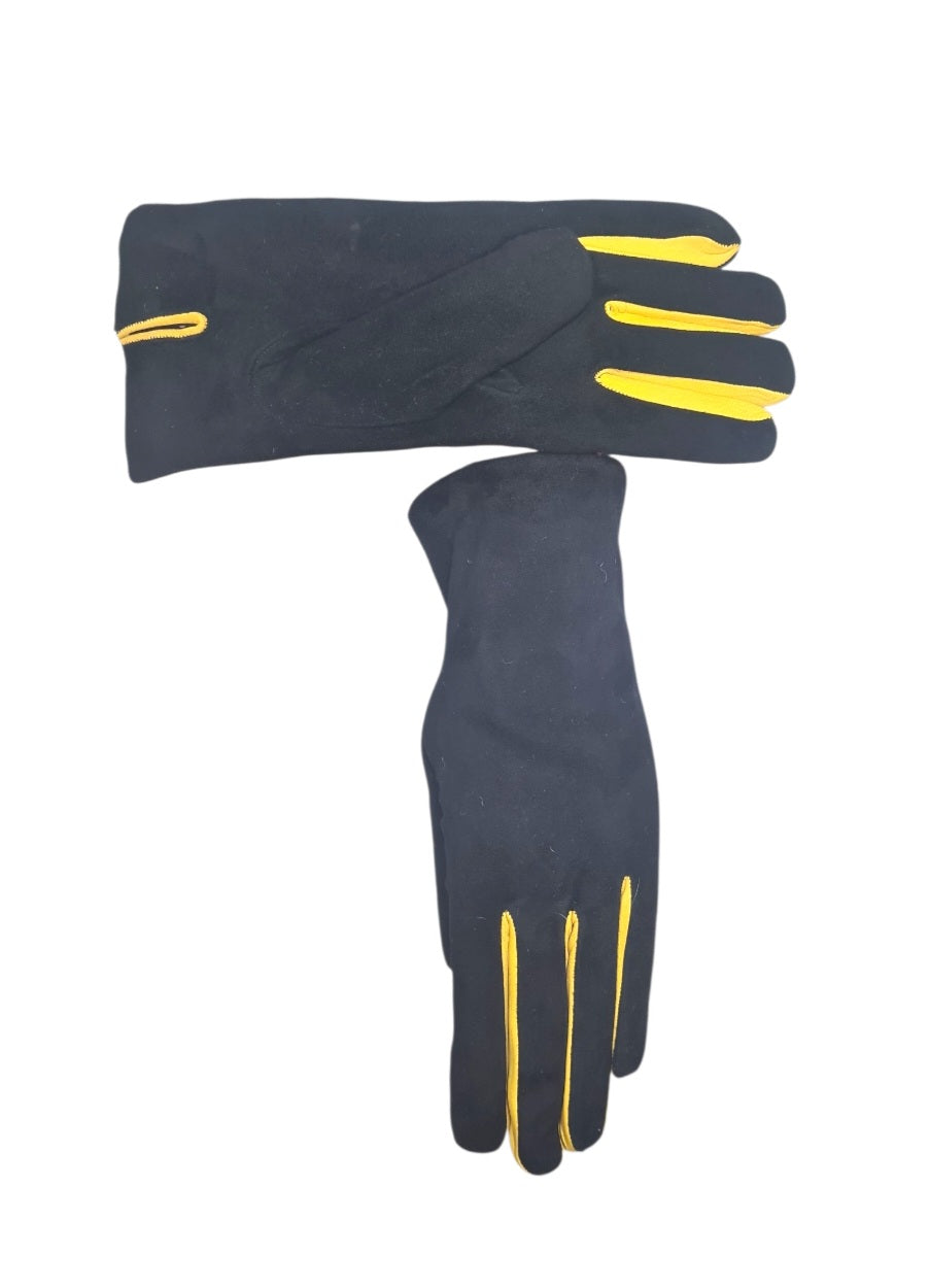 "Giuliana" - Guanti in pelle scamosciata donna foderati in cashmere